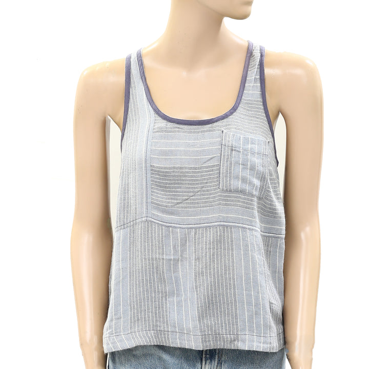 BDG Urban Outfitters Striped Printed Blouse Tank Top