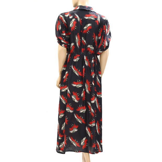 The Great Raven Shirt Midi Dress