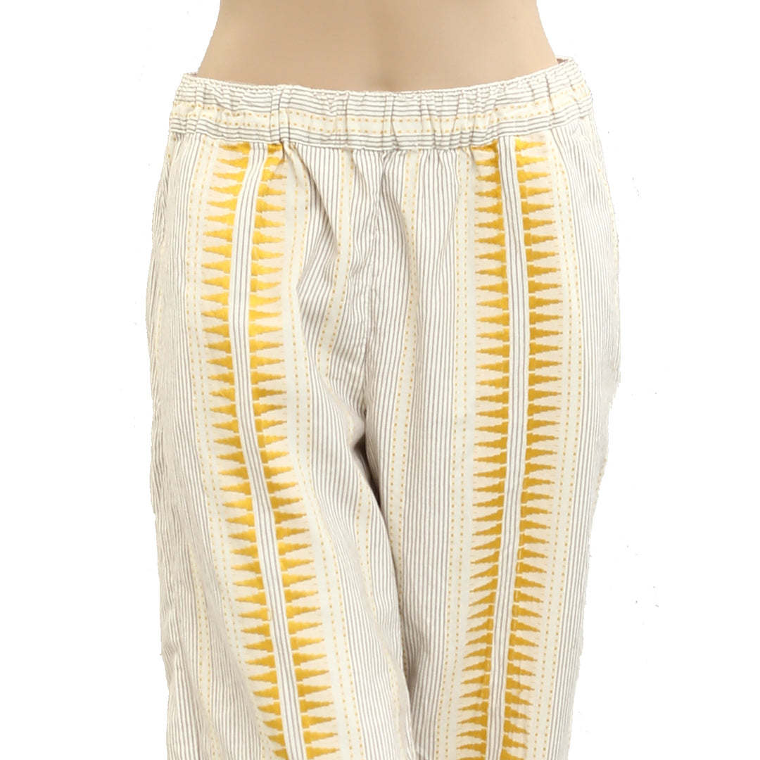 Free people Embroidered Striped Printed Pants