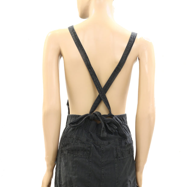 Free People Savannah Overalls Smocked Jumpsuit