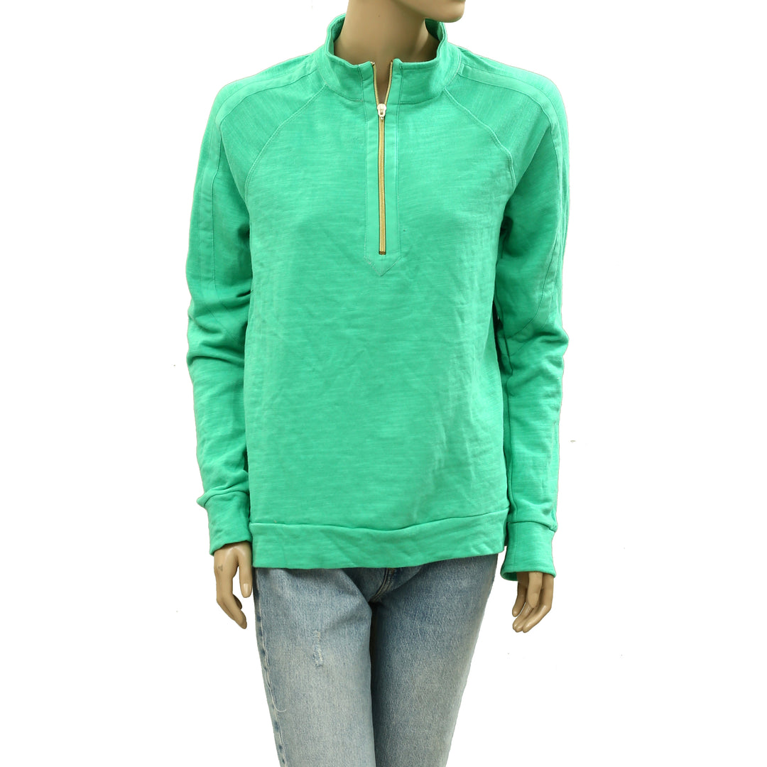 Lilly Pulitzer Luxletic Ashlee Half-Zip Pullover Top Sweatshirt