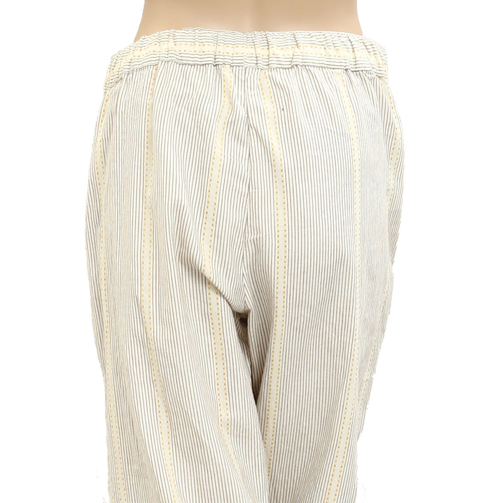 Free people Embroidered Striped Printed Pants