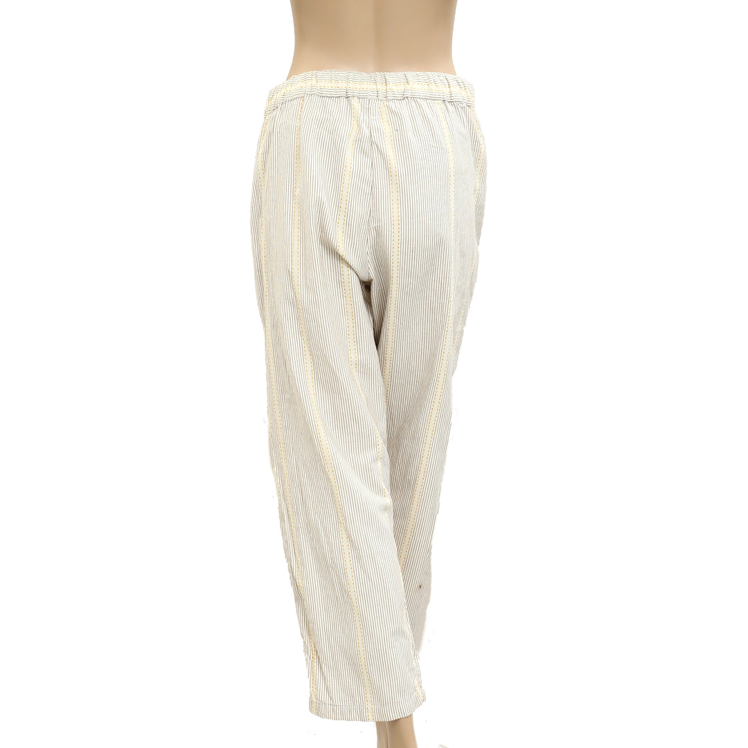 Free people Embroidered Striped Printed Pants