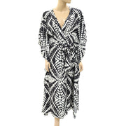 By Anthropologie Moselle Printed Beach Robe Cover Up Top