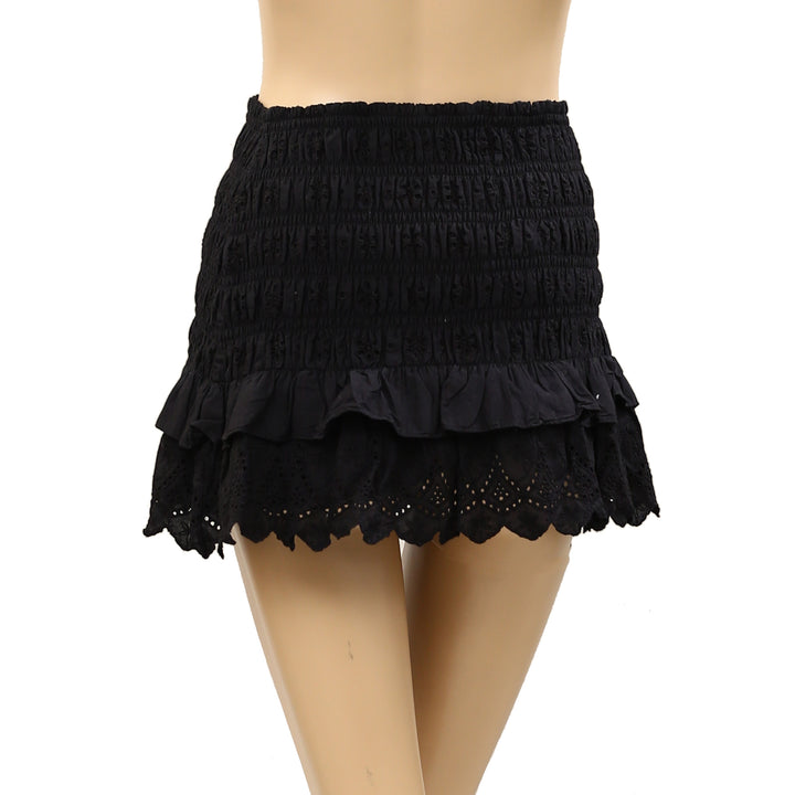 Loveshackfancy Eyelet Embroidery Mini Skirt