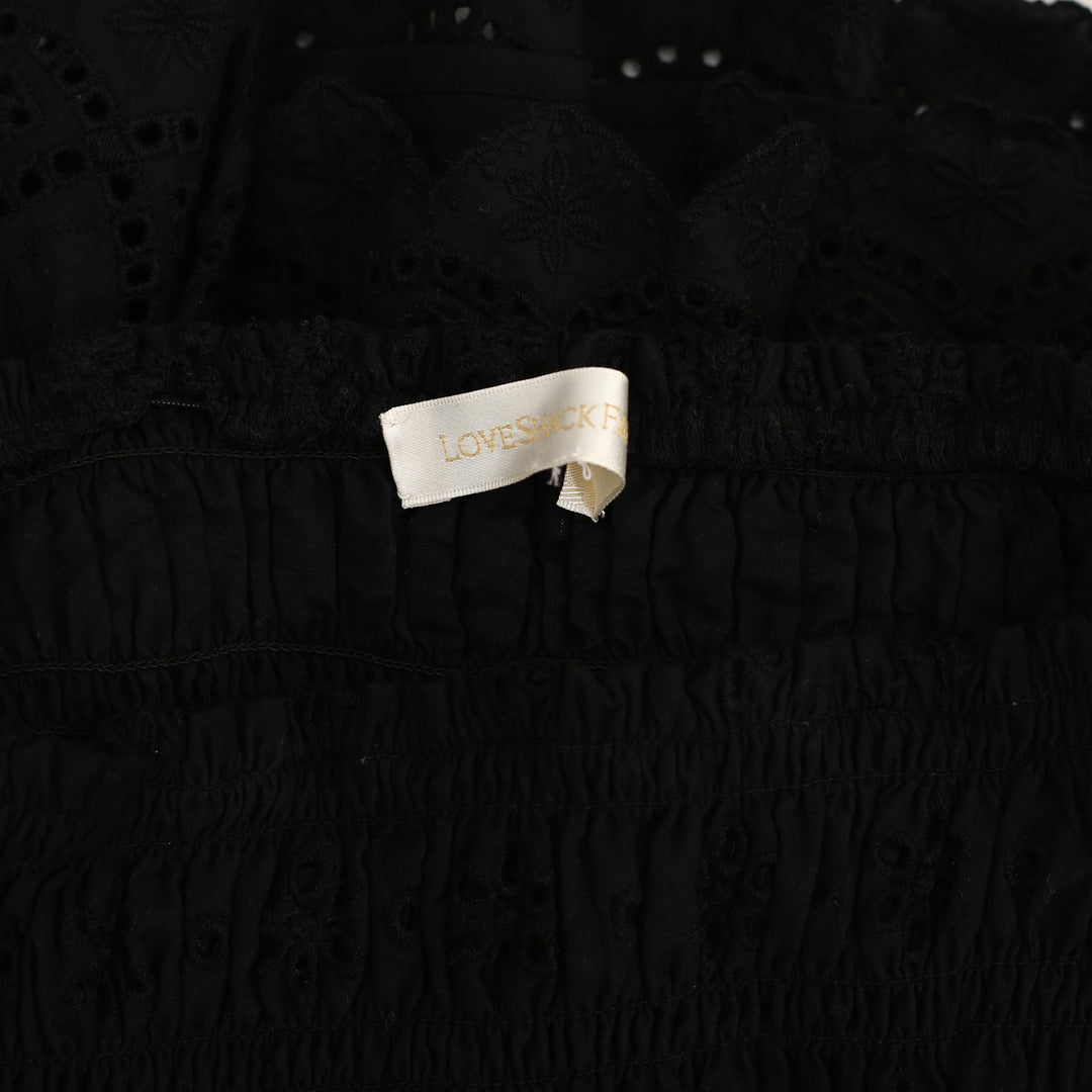 Loveshackfancy Eyelet Embroidery Mini Skirt
