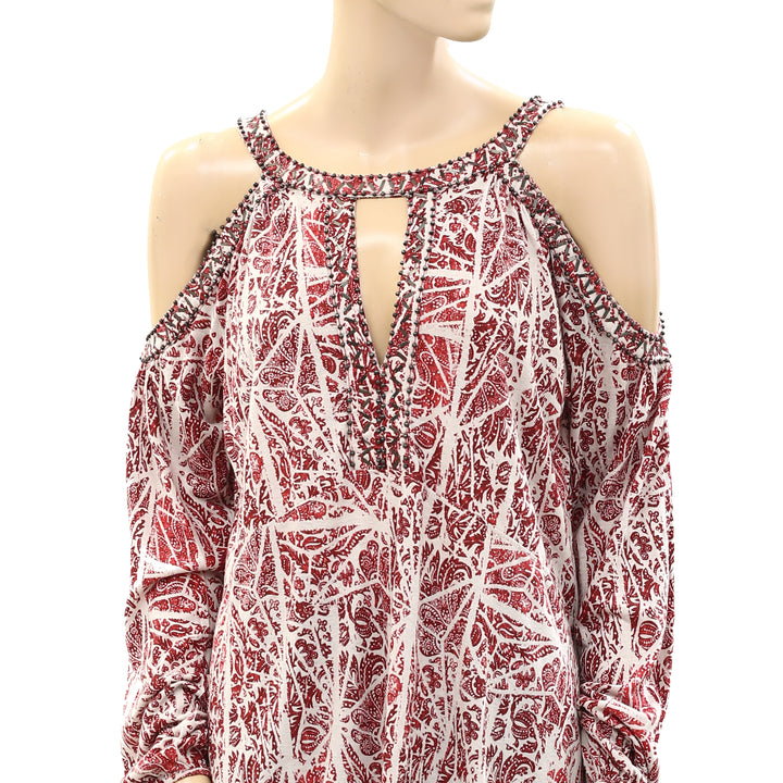 Free People Good Morning Embellished Tunic Top