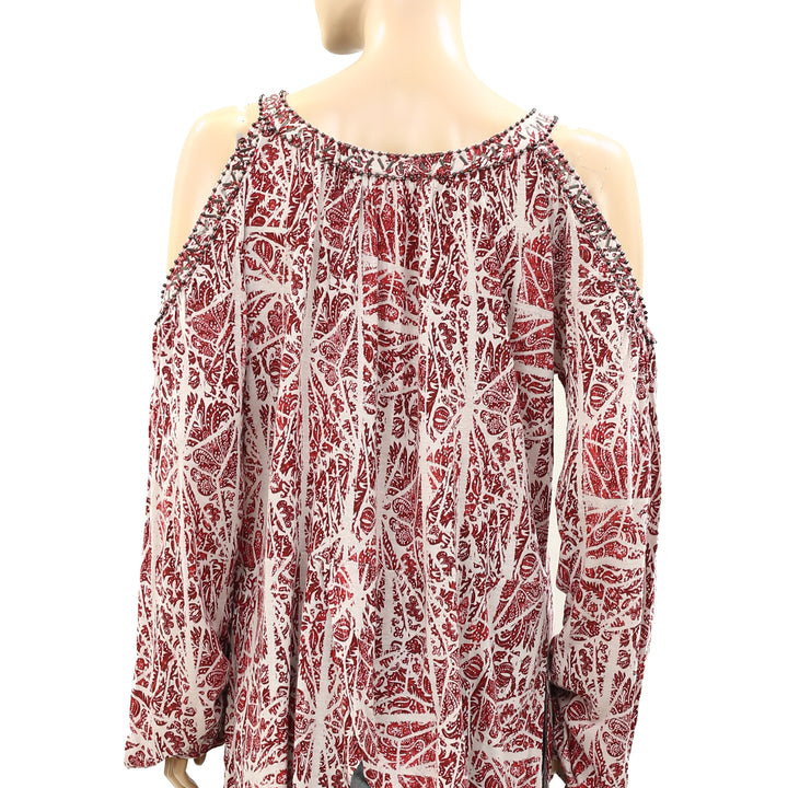 Free People Good Morning Embellished Tunic Top