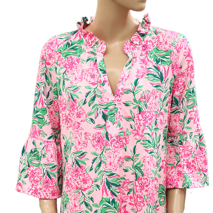 Lilly Pulitzer Hayes Conch Shell Ruffle Mini Dress