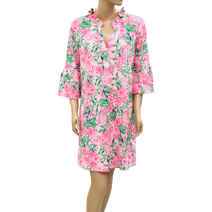 Lilly Pulitzer Hayes Conch Shell Ruffle Mini Dress