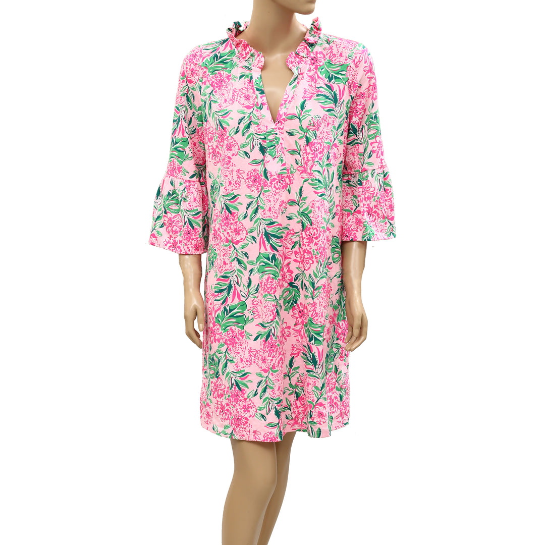 Lilly Pulitzer Hayes Conch Shell Ruffle Mini Dress