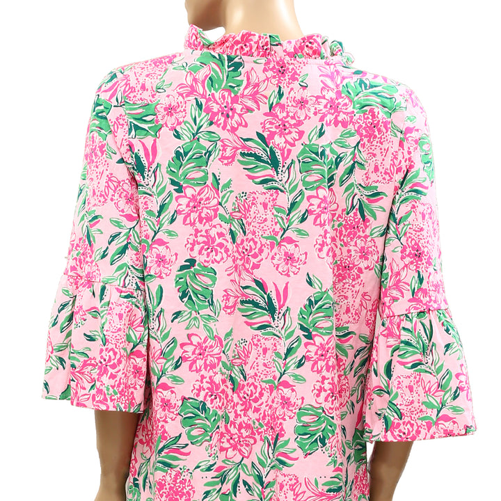Lilly Pulitzer Hayes Conch Shell Ruffle Mini Dress