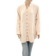 Free People We The Free Summer Daydream Buttondown Shirt Top