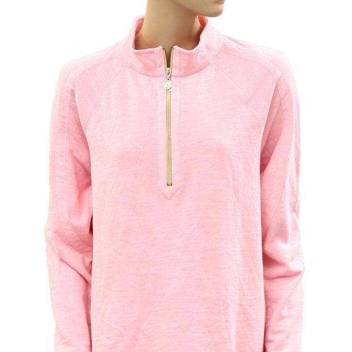 Lilly Pulitzer Luxletic Ashlee Half-Zip Pullover Top Sweatshirt