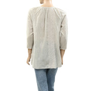 Anthropologie Embroidered Tunic Top