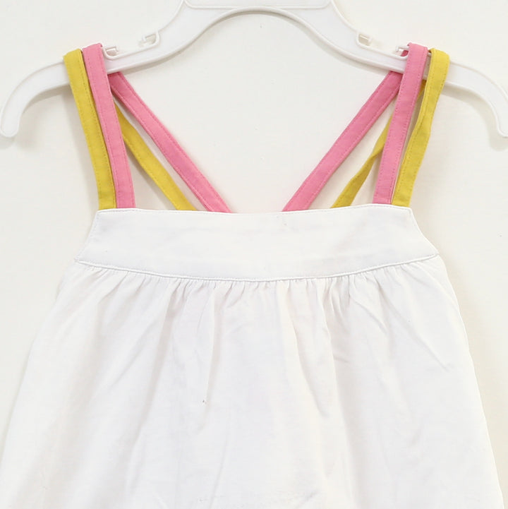 Boden Girl's Rainbow Strap Vest Top