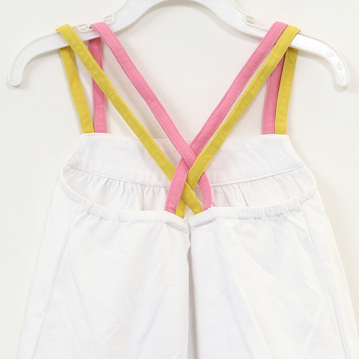 Boden Girl's Rainbow Strap Vest Top