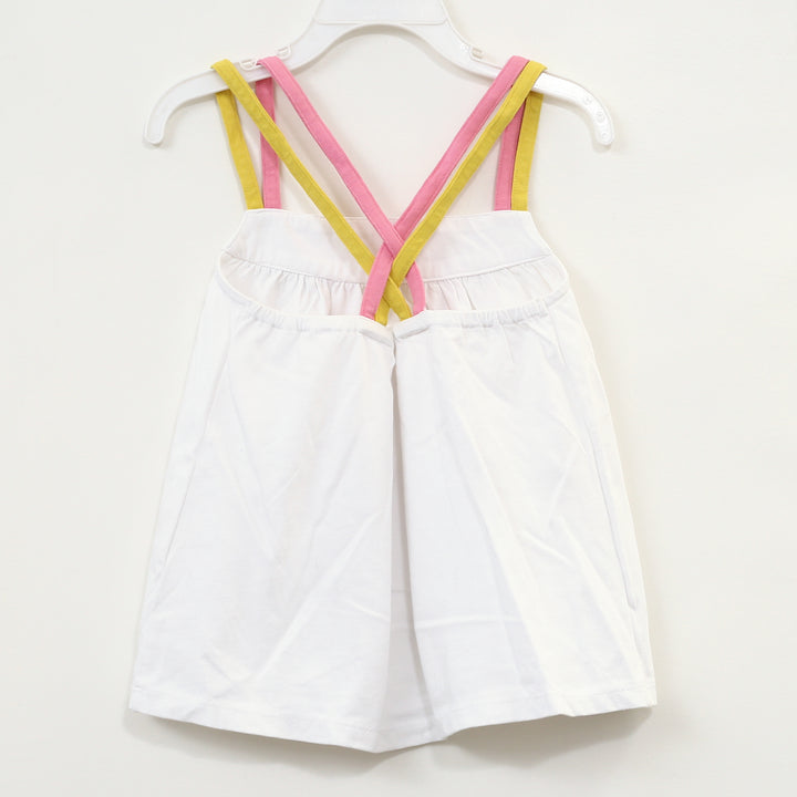 Boden Girl's Rainbow Strap Vest Top