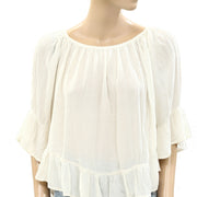 Denim & Supply Ralph Lauren Ruffle Tunic Top