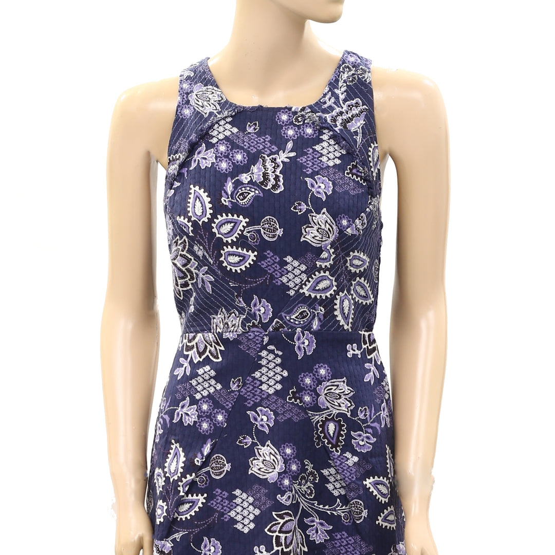 Tigerlily Anthropologie Delft Floral Printed Tunic Mini Dress