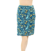 Anthropologie Floral Embroidered Skirt