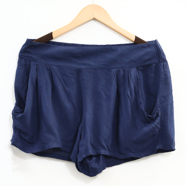 Kimchi Blue Urban Outfitters Solid Blue Mini Shorts