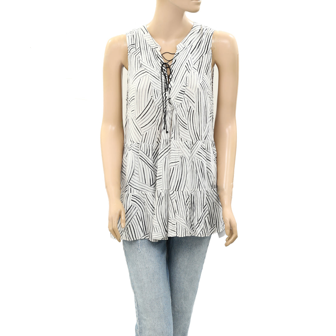 Floreat Anthropologie Anafa Tiered Tank Top