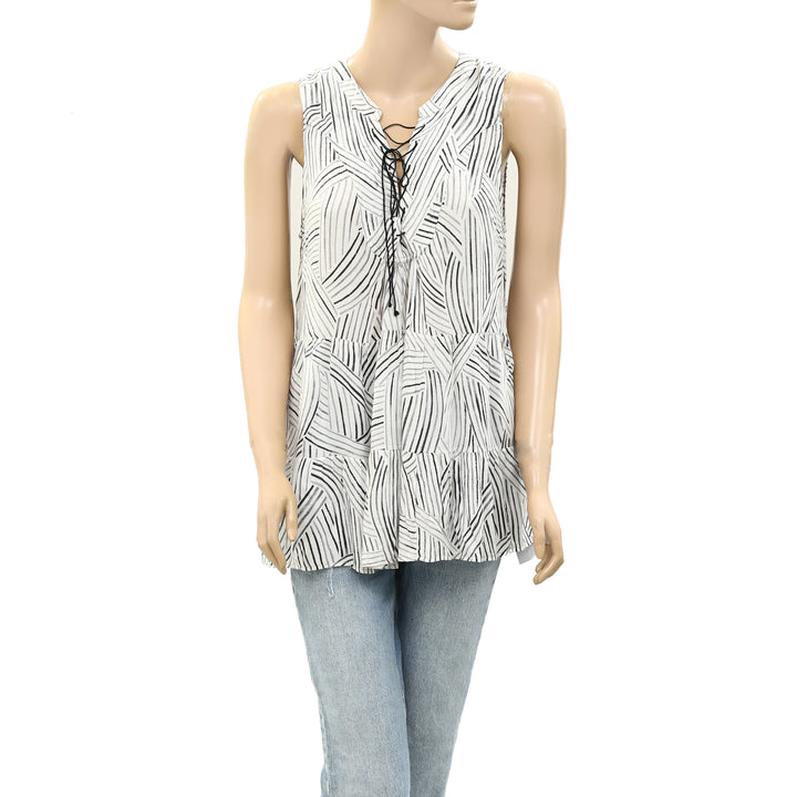 Floreat Anthropologie Anafa Tiered Tank Top