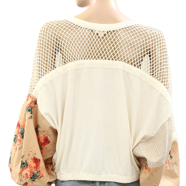 Anthropologie Pilcro Patchwork Batwing Blouse Top