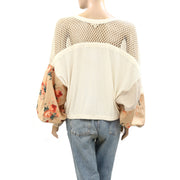 Anthropologie Pilcro Patchwork Batwing Blouse Top