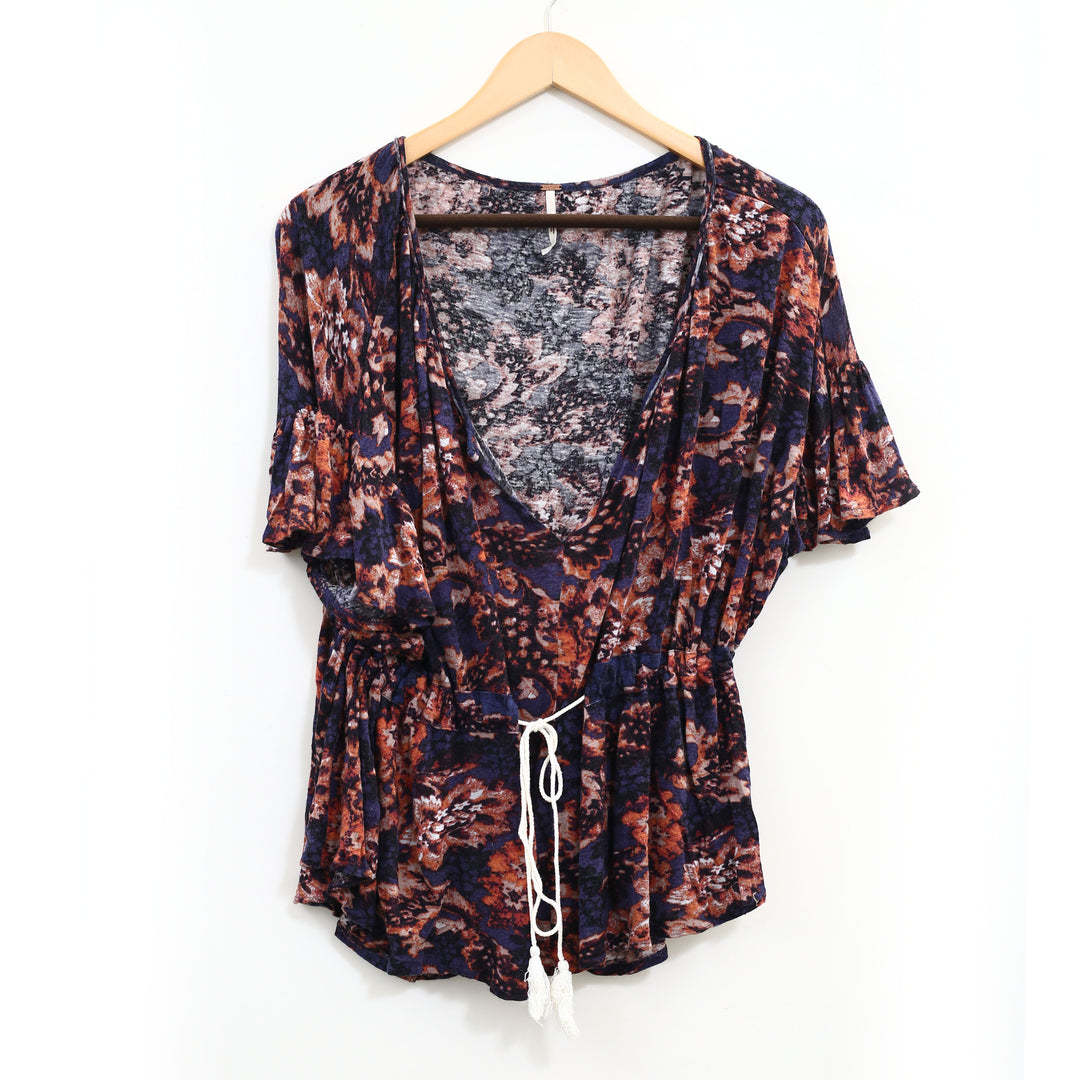 Free People Riverbend Printed Tunic Top