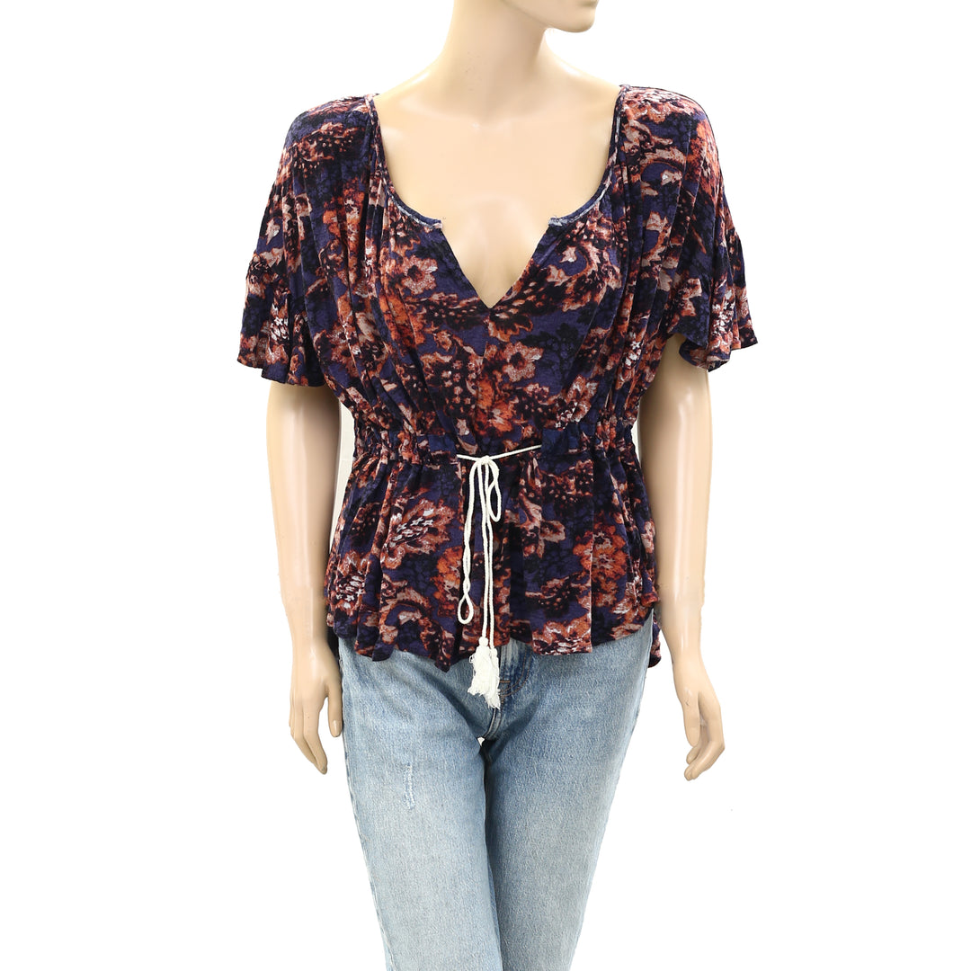 Free People Riverbend Printed Tunic Top