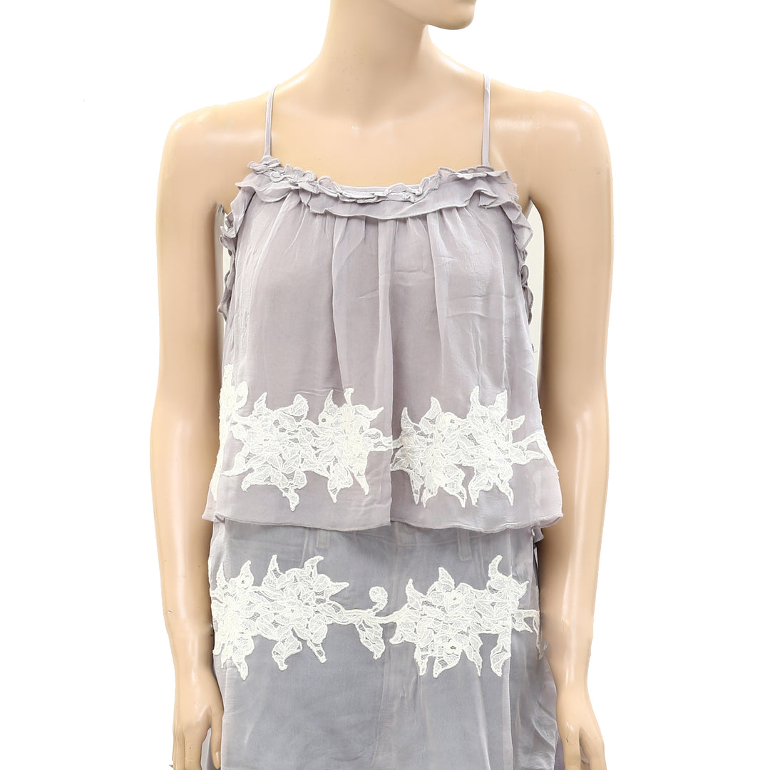 Tintoretto Ruffle Cami Tunic Top