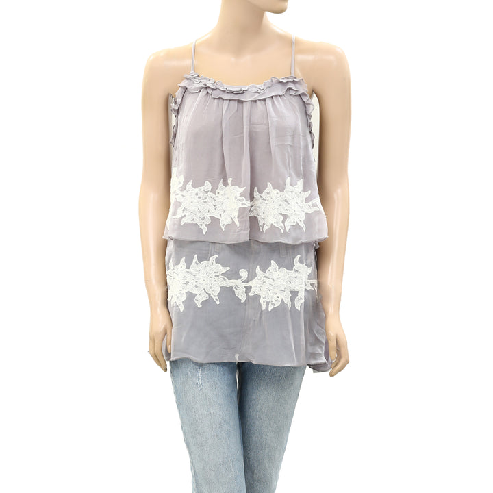 Tintoretto Ruffle Cami Tunic Top