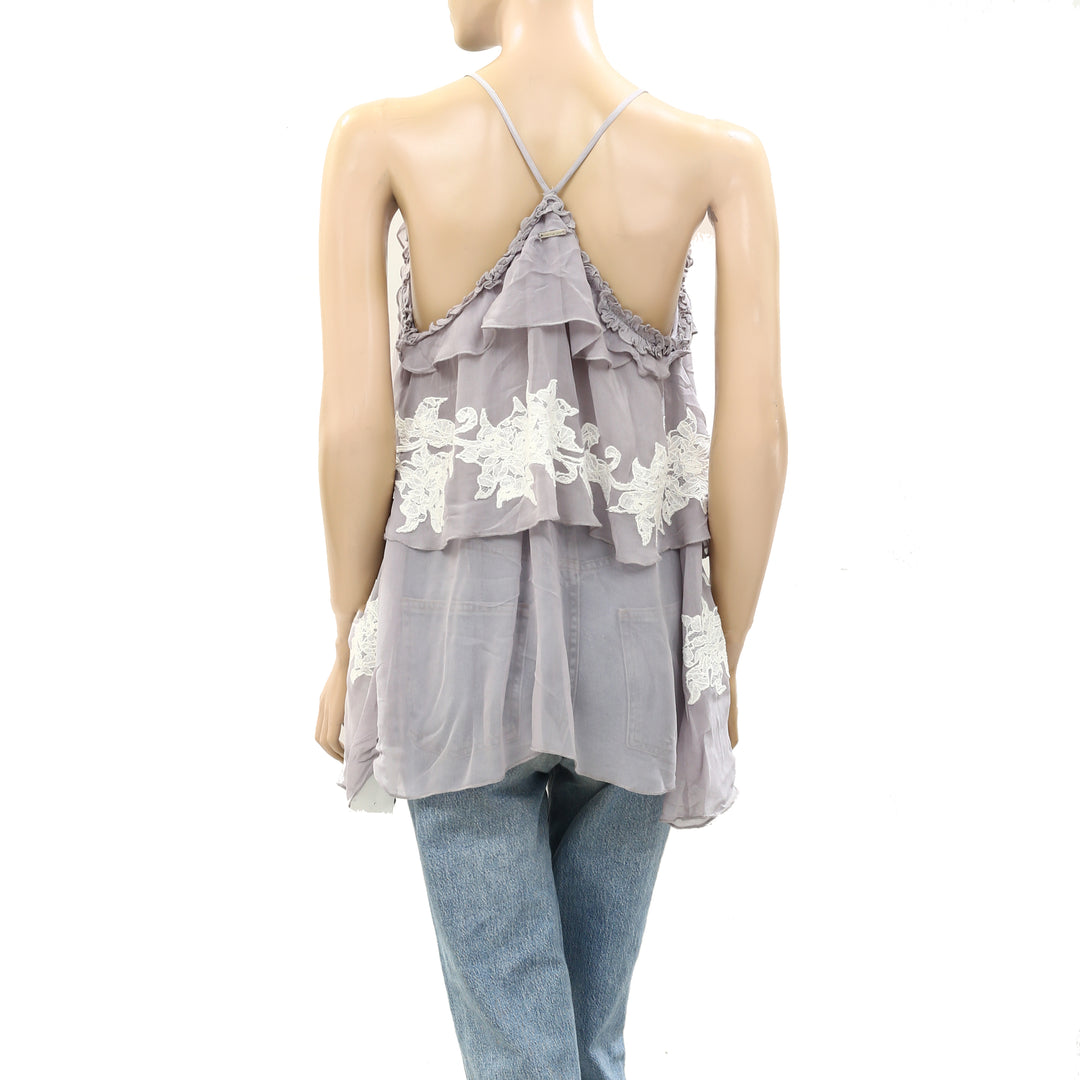 Tintoretto Ruffle Cami Tunic Top