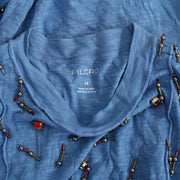 Anthropologie Pilcro Bead Embellished Tee Tunic Top