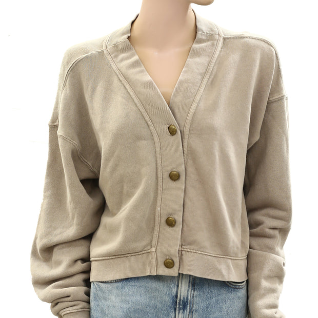 Free People Grace Cardi Sweatshirt Top