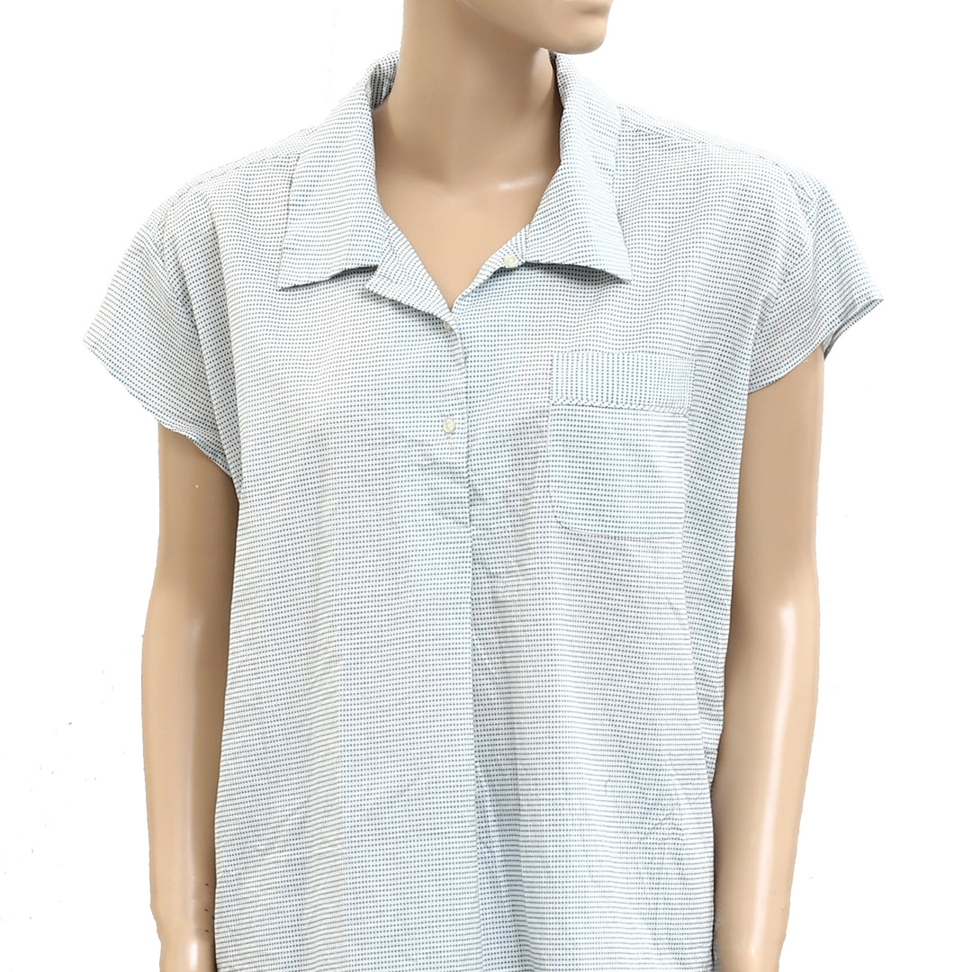 The Great Printed Shirt Blouse Top