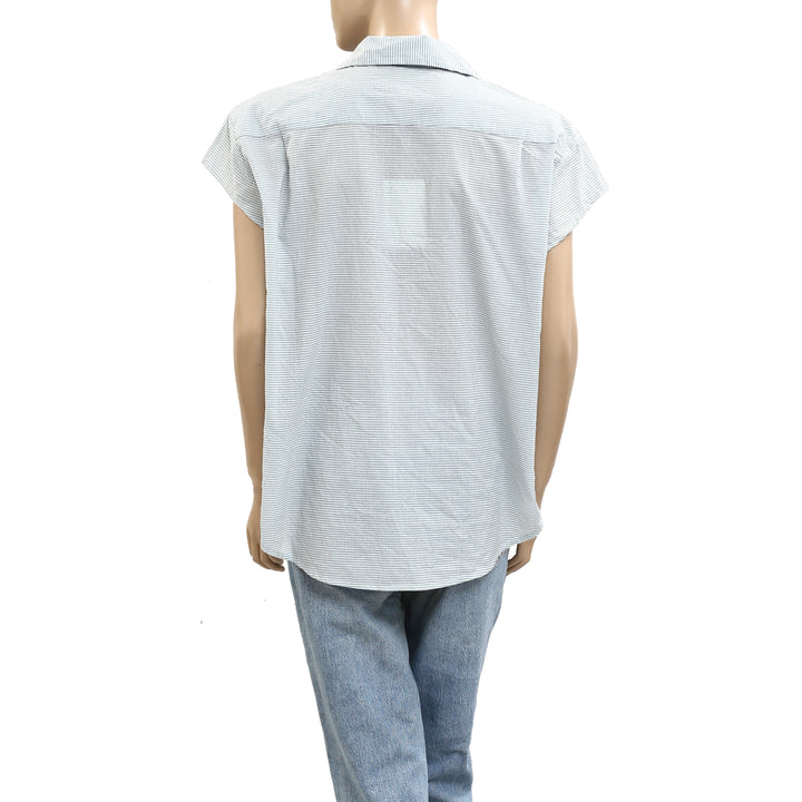 The Great Printed Shirt Blouse Top