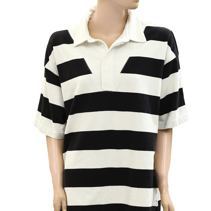 Daily Practice by Anthropologie Rugby Shirt Tunic Top