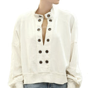 Anthropologie Pilcro The Kamrie Pieced Popover Blouse Top