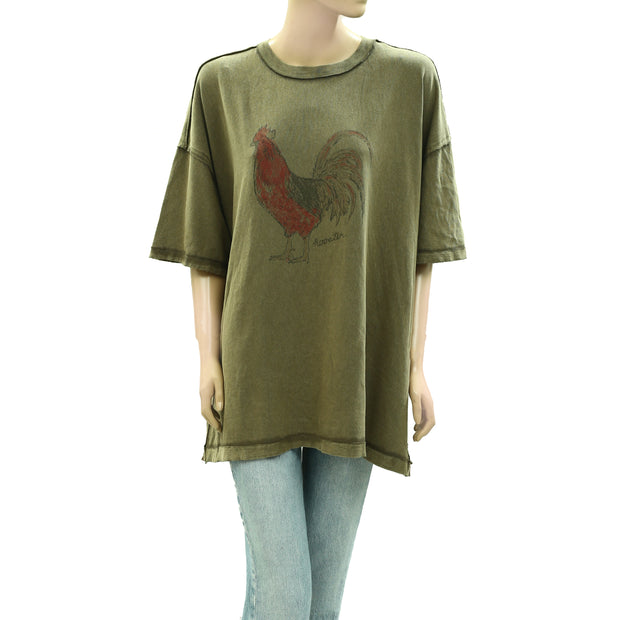 Free People We The Free Farm Friends Tee Tunic Top