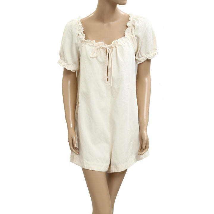 Free People We The Free Daisy Denim Babydoll Romper