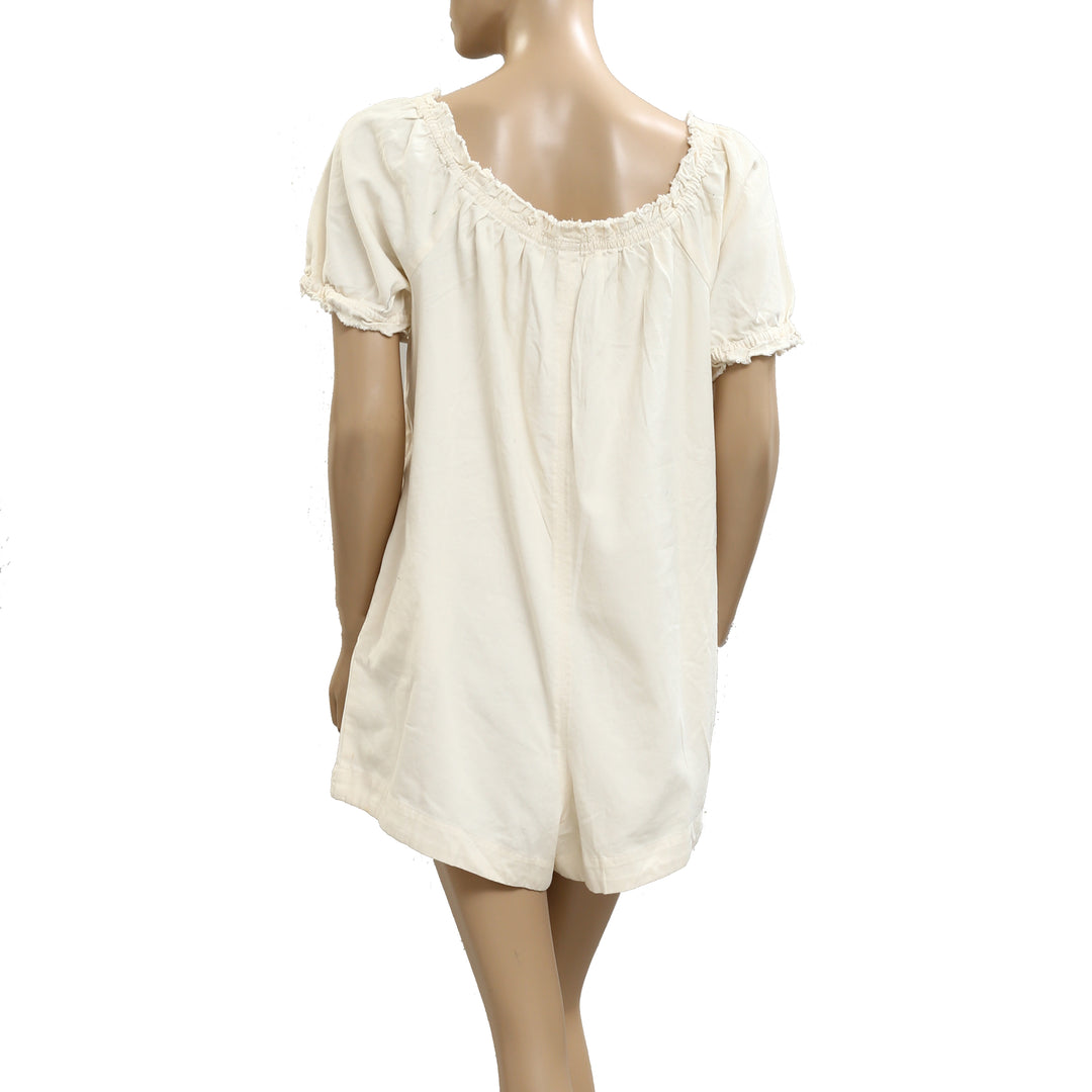 Free People We The Free Daisy Denim Babydoll Romper