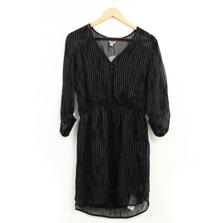 Ecote Urban Outfitters Metallic Striped Mini Dress
