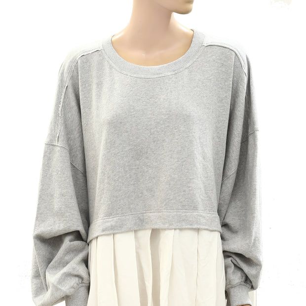 Free People Eleanor Sweatshirt Tunic Dress