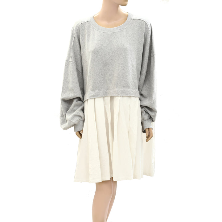 Free People Eleanor Sweatshirt Tunic Dress