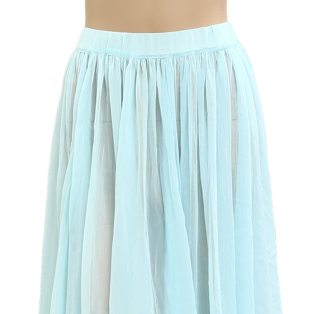 By Anthropologie Sheer Maxi Skirt
