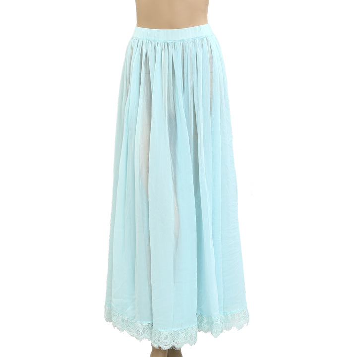 By Anthropologie Sheer Maxi Skirt
