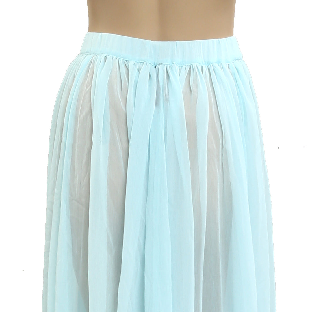 By Anthropologie Sheer Maxi Skirt